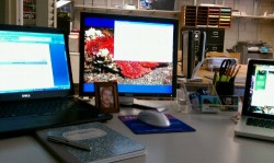 new desk, cleaned up & pretty!